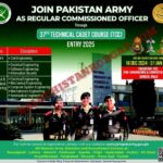 Pakistan Army As Regular Commissioned Officer