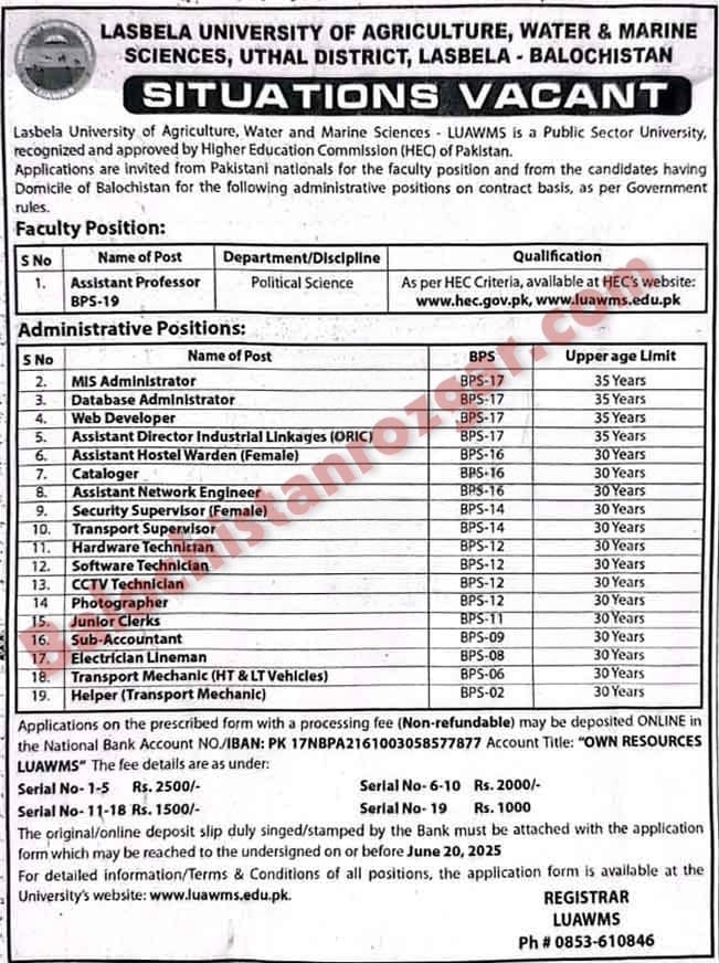 https://www.luawms.edu.pk/Careers