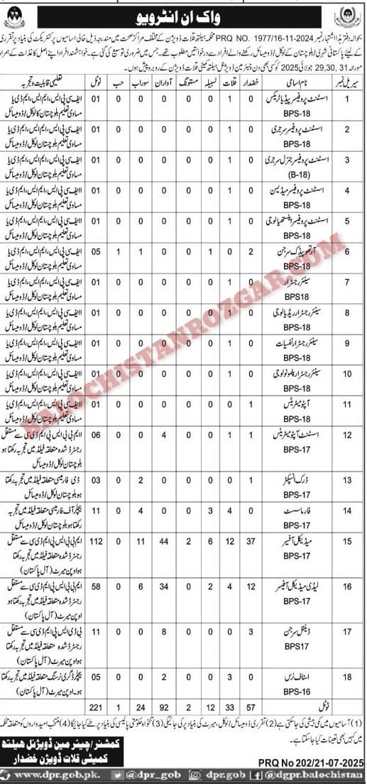 PMU KZS Road Project Balochistan Jobs 2025